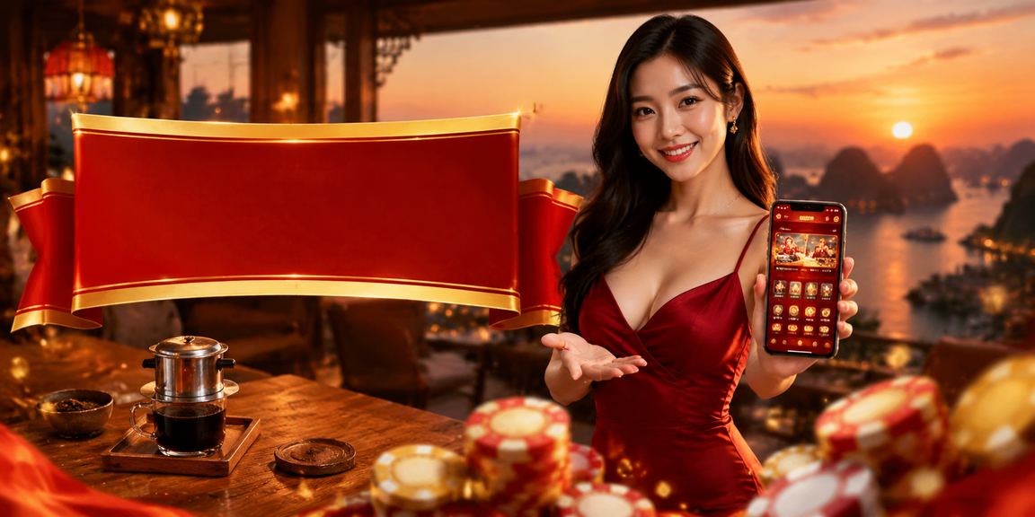 Người dùng tại Hạ Long thưởng thức cà phê và tìm hiểu thông tin casino trực tuyến trên điện thoại
