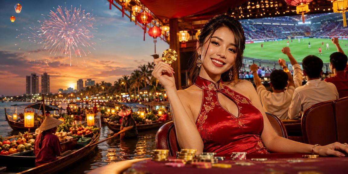 Người dùng tại Vũng Tàu theo dõi kèo trực tuyến và trò chơi bài bên bãi biển qua điện thoại di động